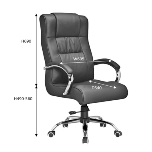 EMERALD Director Chair Genuine Leather
