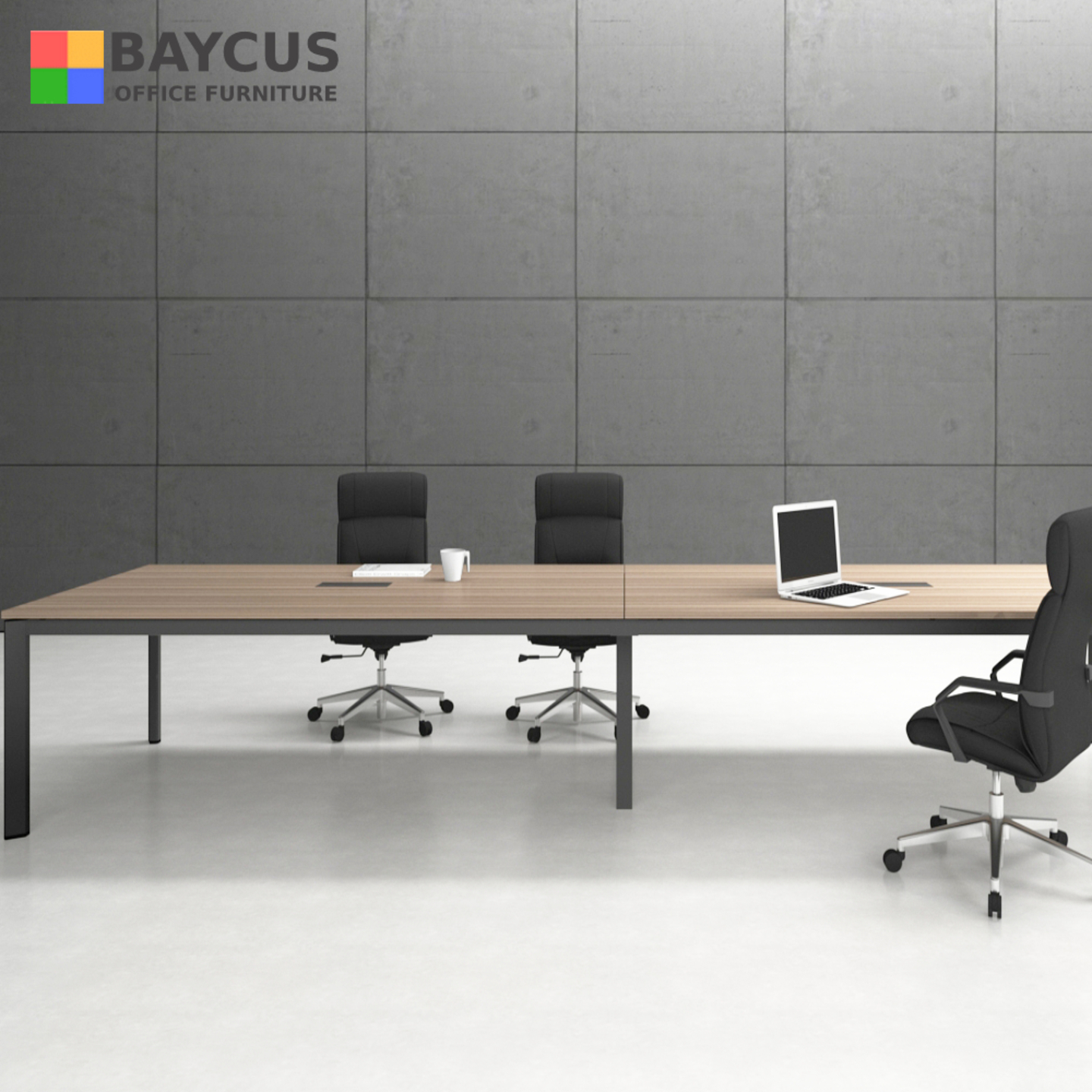 B-One B-CT3200 3.2m Meeting Table Brown