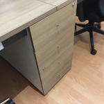 B-One Series Open Concept Workstation for 4 with Drawers (TK)