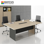 2.4m Rectangular Conference Table with Wire Management Box