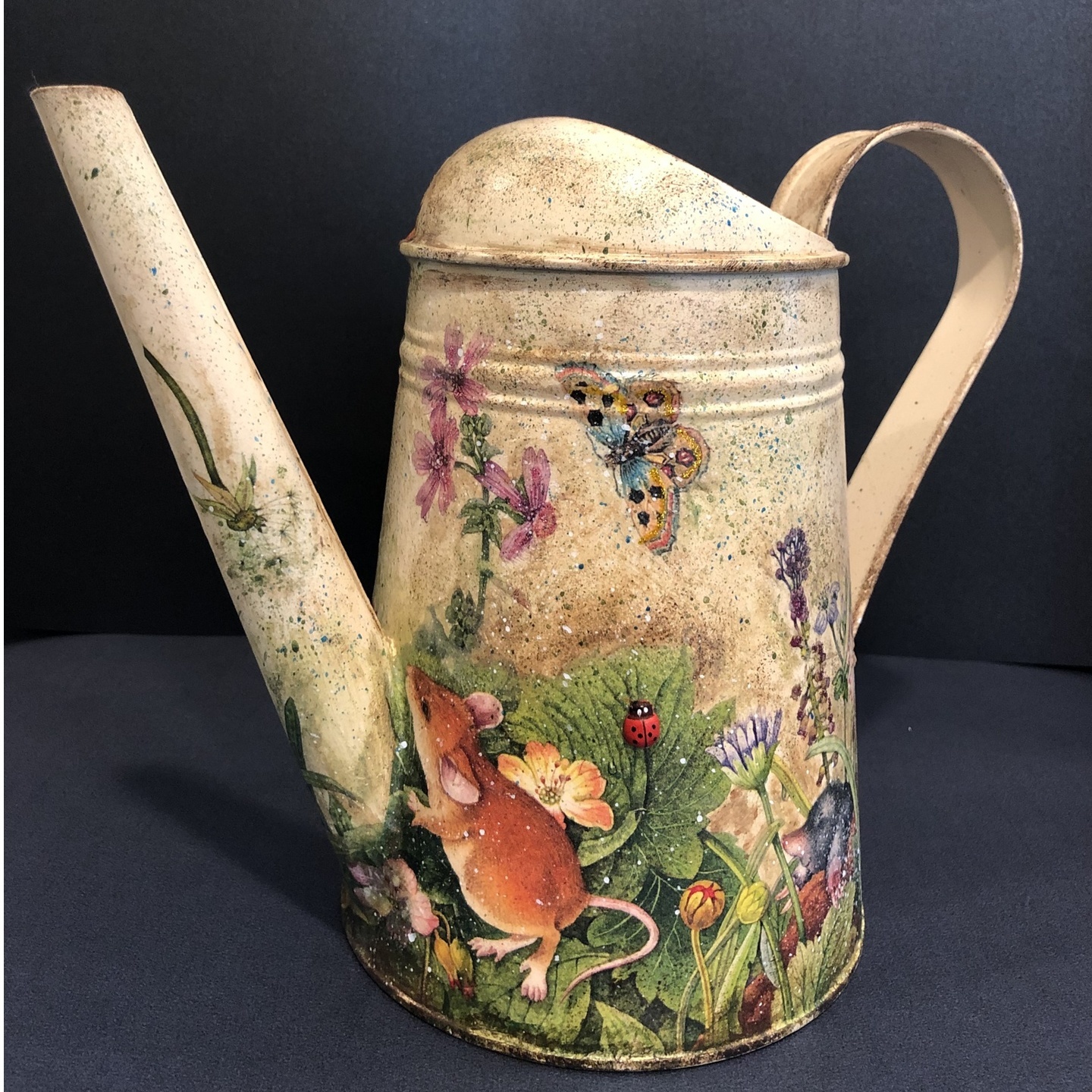 Hand-painted Watering Can