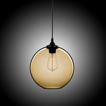 Amber Globe Pendant Light
