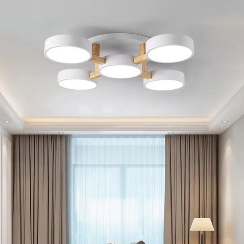 Circular Wood Connection Ceiling Light