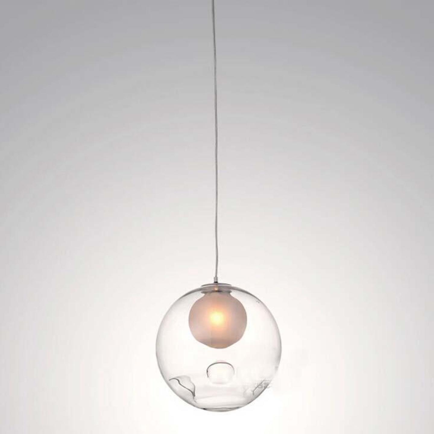 Clear Glass Ball Pendant Light