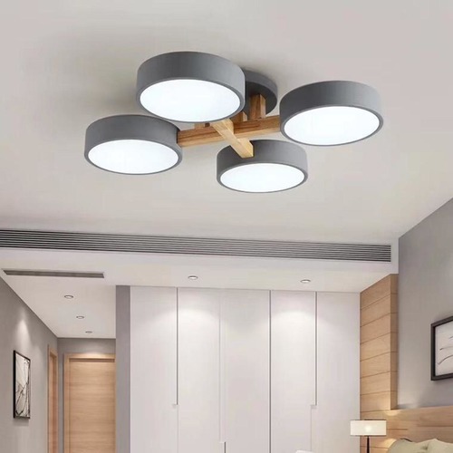 Circular Wood Connection Ceiling Light