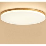 Back Wood Round Ceiling Light