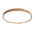 Slim Wooden Round Ceiling Light Acrylic