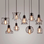 Industrial Cage Pendant Light