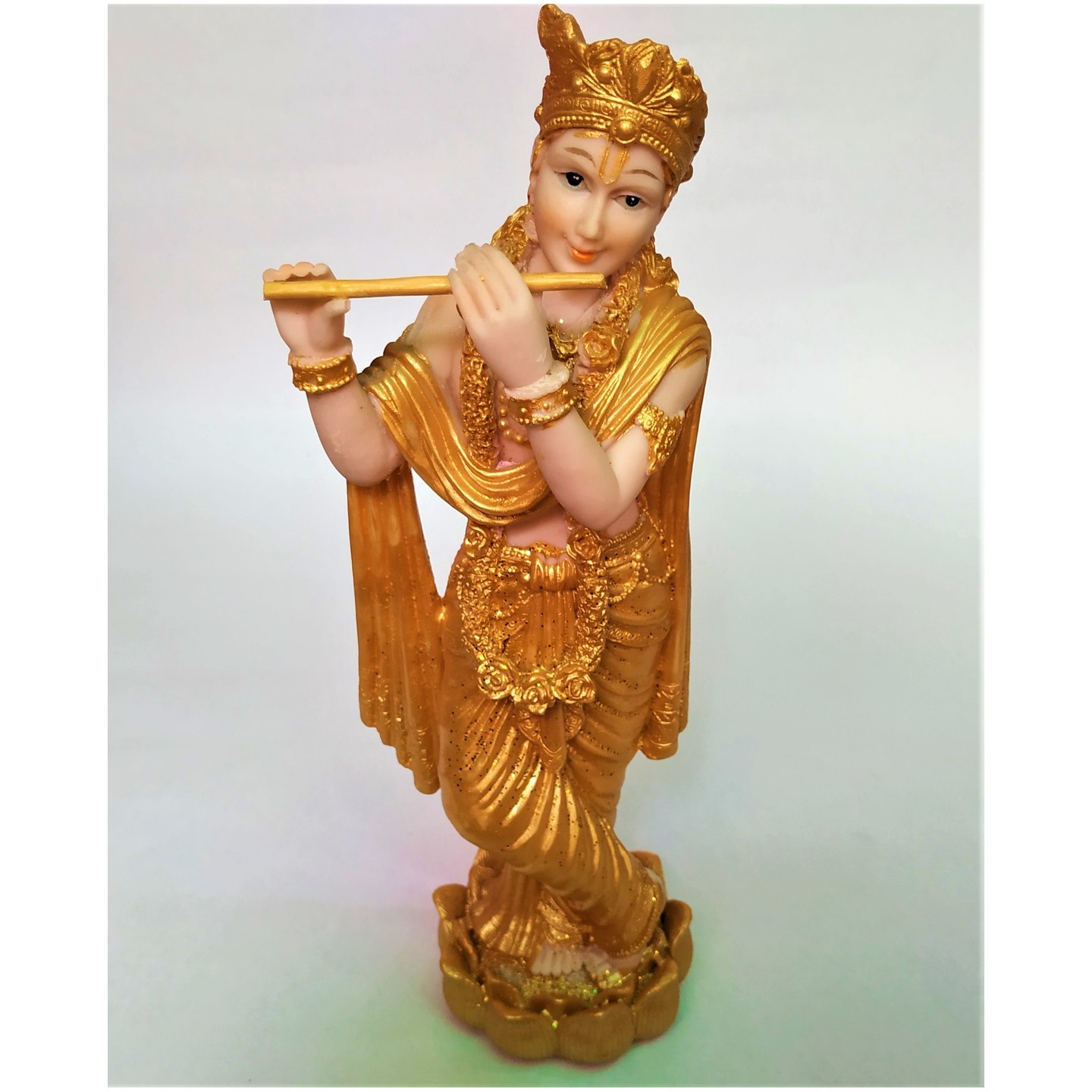 Krishna's Idol. Light in weight and Made with fine fiber. Made for the Small Home Temples.