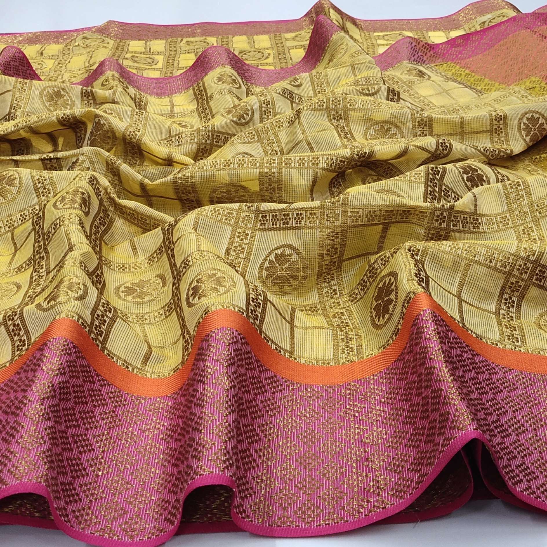 Maheshawari Cotton Kota Cheq Sarees 