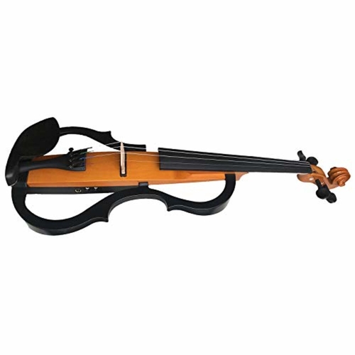 Kinglos 44 Blue Ripple Colored Solid Wood Advanced 3-Band-EQ ElectricSilent Violin Kit with Ebony Fittings Full Size SDDS-N009