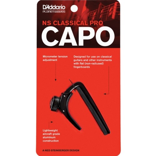 DADDARIO Planet Waves NS Classical Guitar Capo in Black