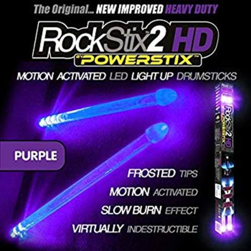 ROCKSTIX 2 HD BLUE, BRIGHT LED LIGHT UP DRUMSTICKS