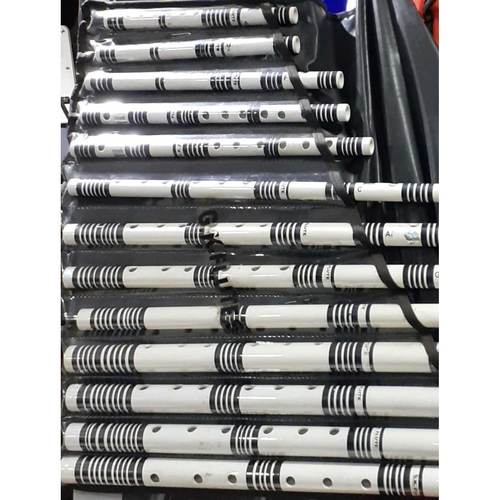 Bansuri White Flute PVC FULL SET