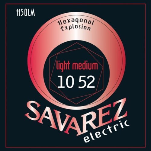 Savarez H50LM Hexagonal Explosion Electric Guitar, Light Medium 10-52