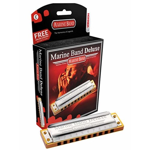 Hohner Marine Band Deluxe harmonica available in C and G