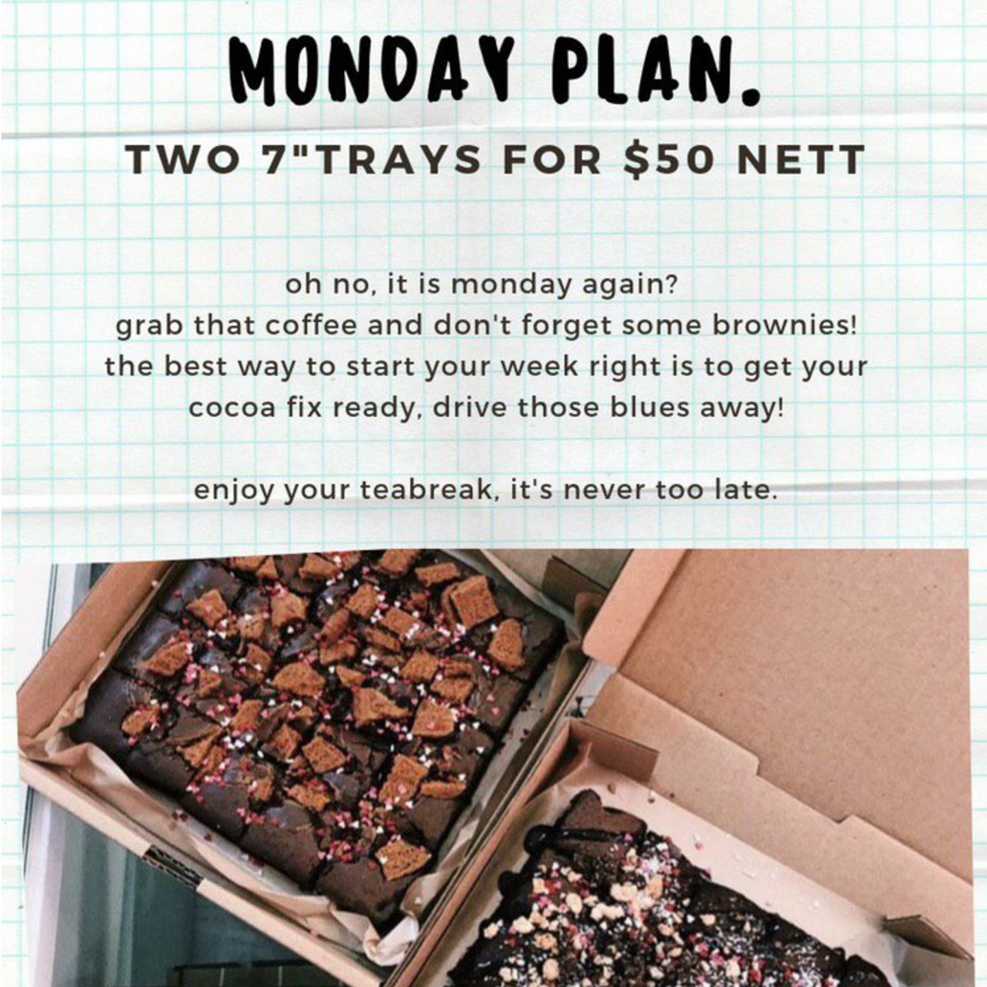 Monday Plan - 2 for 50
