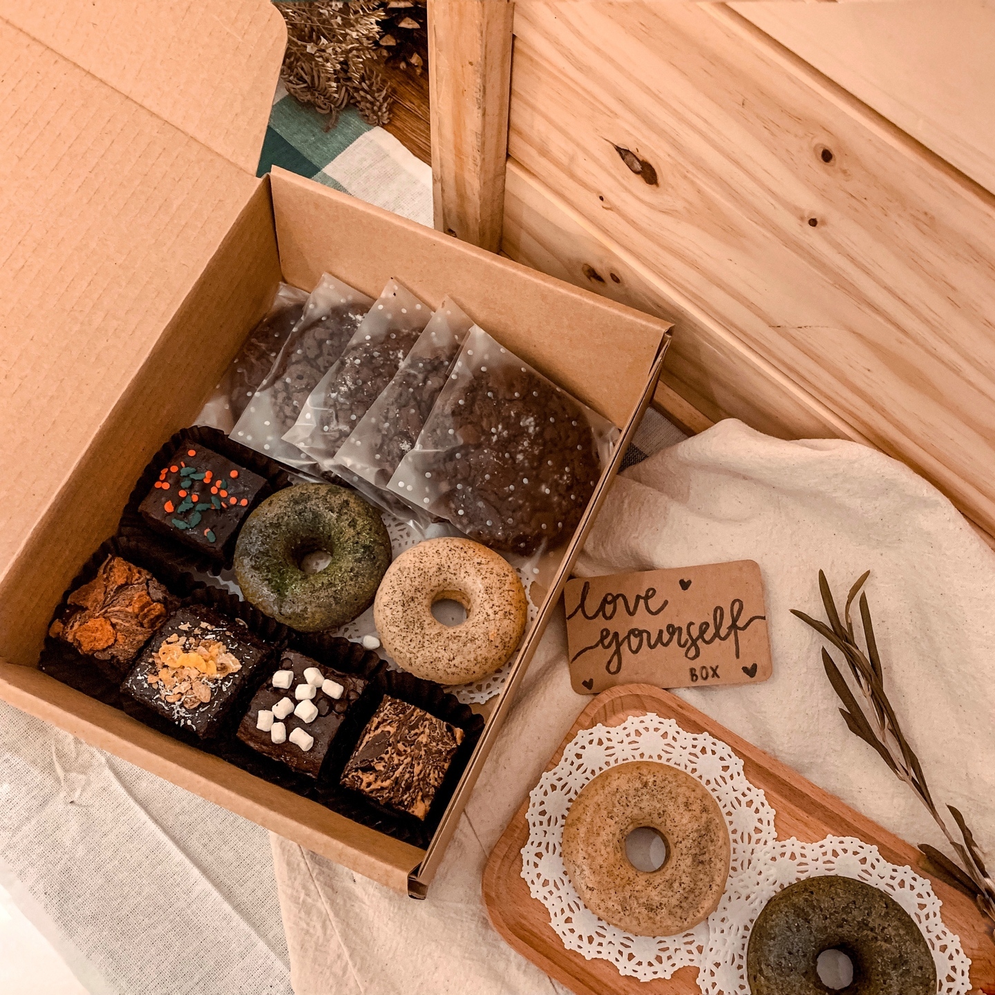 Free Delivery Love Yourself Assorted Bake Box