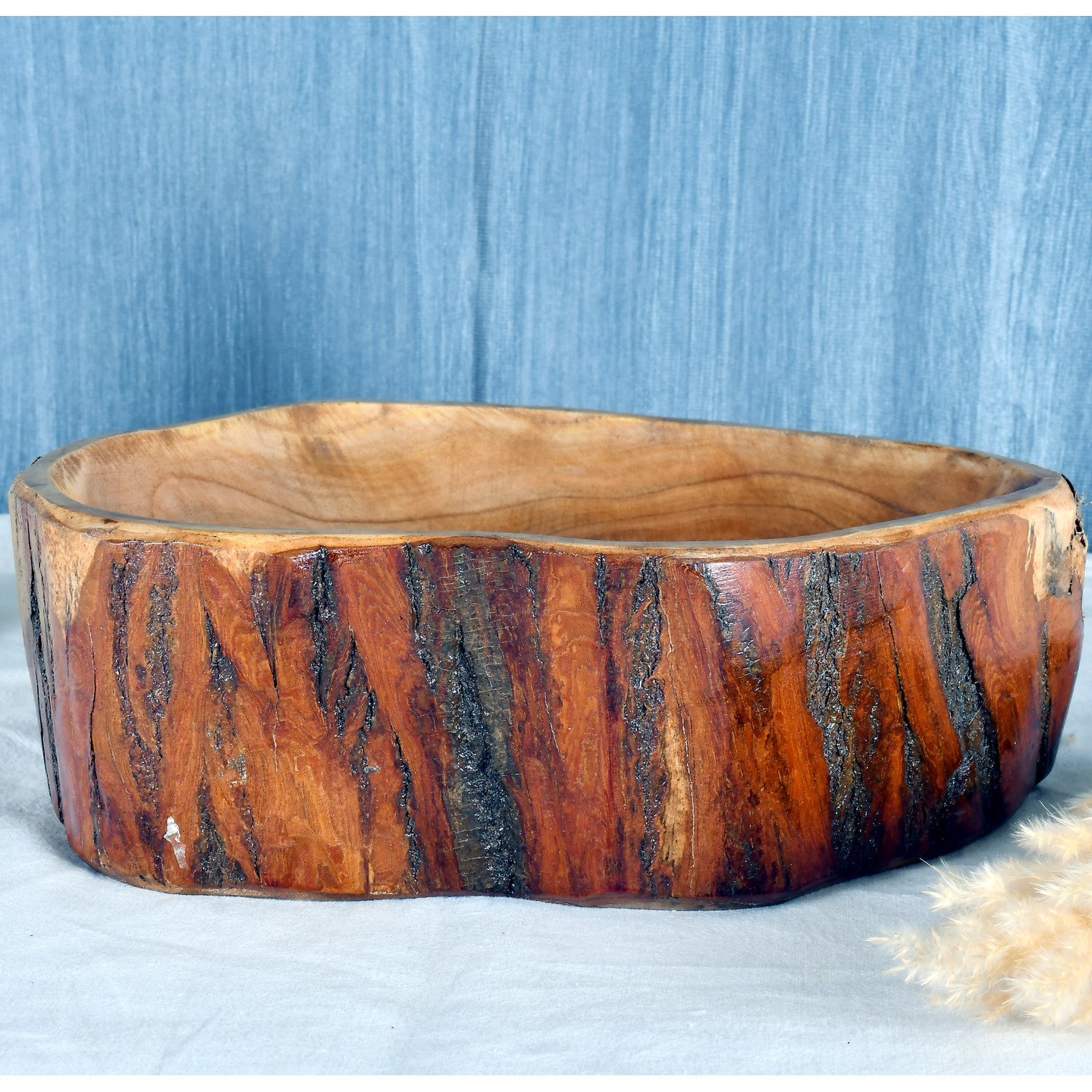 Wooden Patra bowl table top