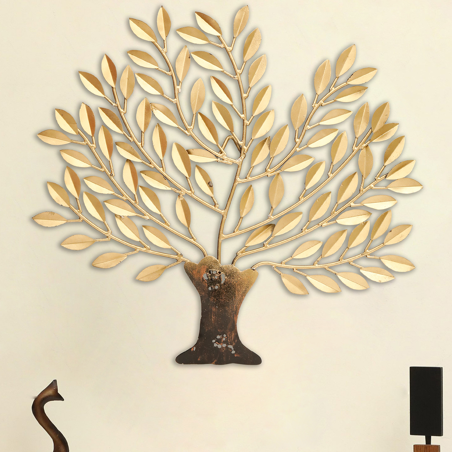 Handcrafted Brass Wall Hanging Tree – Symbol of Growth & Harmony