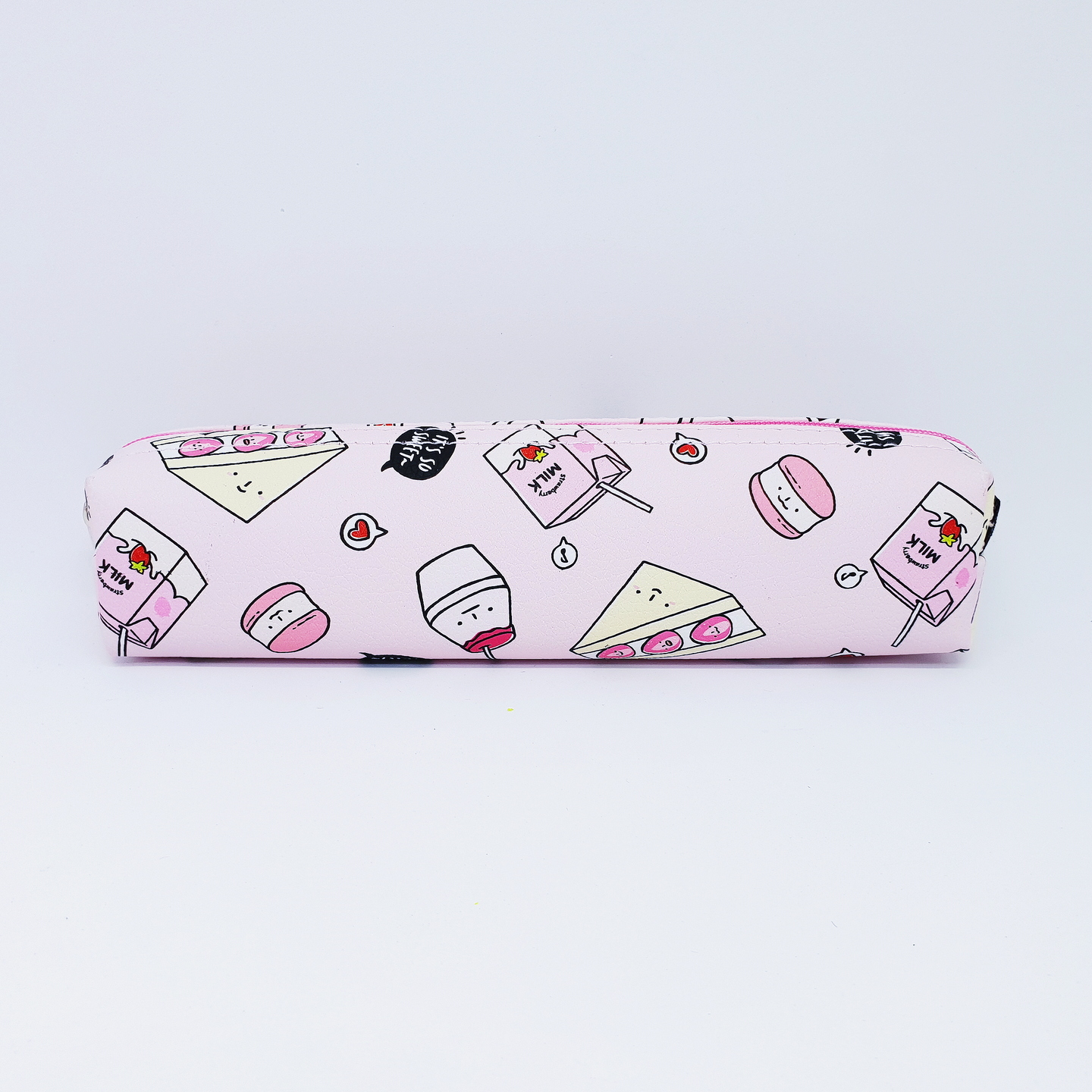 Strawberry Cheese Cake & Macarons Pencil Case