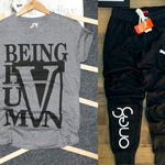 Mens T-shirt & Track Pant Combo