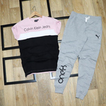 Mens T-shirt & Track Pant Combo