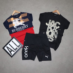 Mens T-shirt ( 2 No.s ) & Shorts Combo