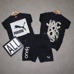 Mens T-shirt ( 2 No.s ) & Shorts Combo