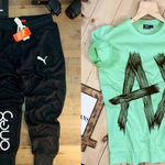 Mens T-shirt & Track Pant Combo