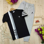Mens T-shirt & Track Pant Combo