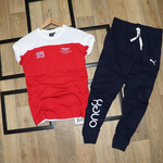 Mens T-shirt & Track Pant Combo