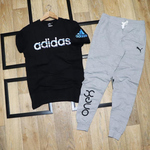 Mens T-shirt & Track Pant Combo