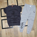 Mens T-shirt & Track Pant Combo