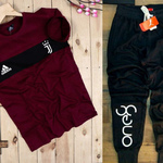 Mens T-shirt & Track Pant Combo