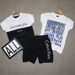Mens T-shirt ( 2 No.s ) & Shorts Combo