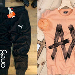 Mens T-shirt & Track Pant Combo