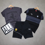 Mens T-shirt ( 2 No.s ) & Shorts Combo