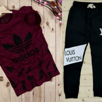 Mens T-shirt & Track Pant Combo