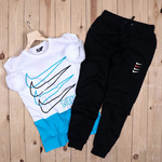 Mens T-shirt & Track Pant Combo
