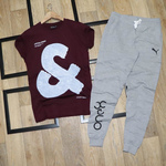 Mens T-shirt & Track Pant Combo