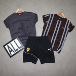 Mens T-shirt ( 2 No.s ) & Shorts Combo