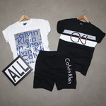 Mens T-shirt ( 2 No.s ) & Shorts Combo