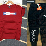 Mens T-shirt & Track Pant Combo