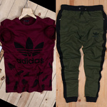 Mens T-shirt & Track Pant Combo