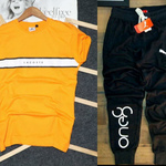 Mens T-shirt & Track Pant Combo