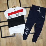 Mens T-shirt & Track Pant Combo