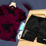Mens T-shirt & Shorts Combo