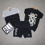 Mens T-shirt ( 2 No.s ) & Shorts Combo