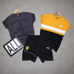 Mens T-shirt ( 2 No.s ) & Shorts Combo